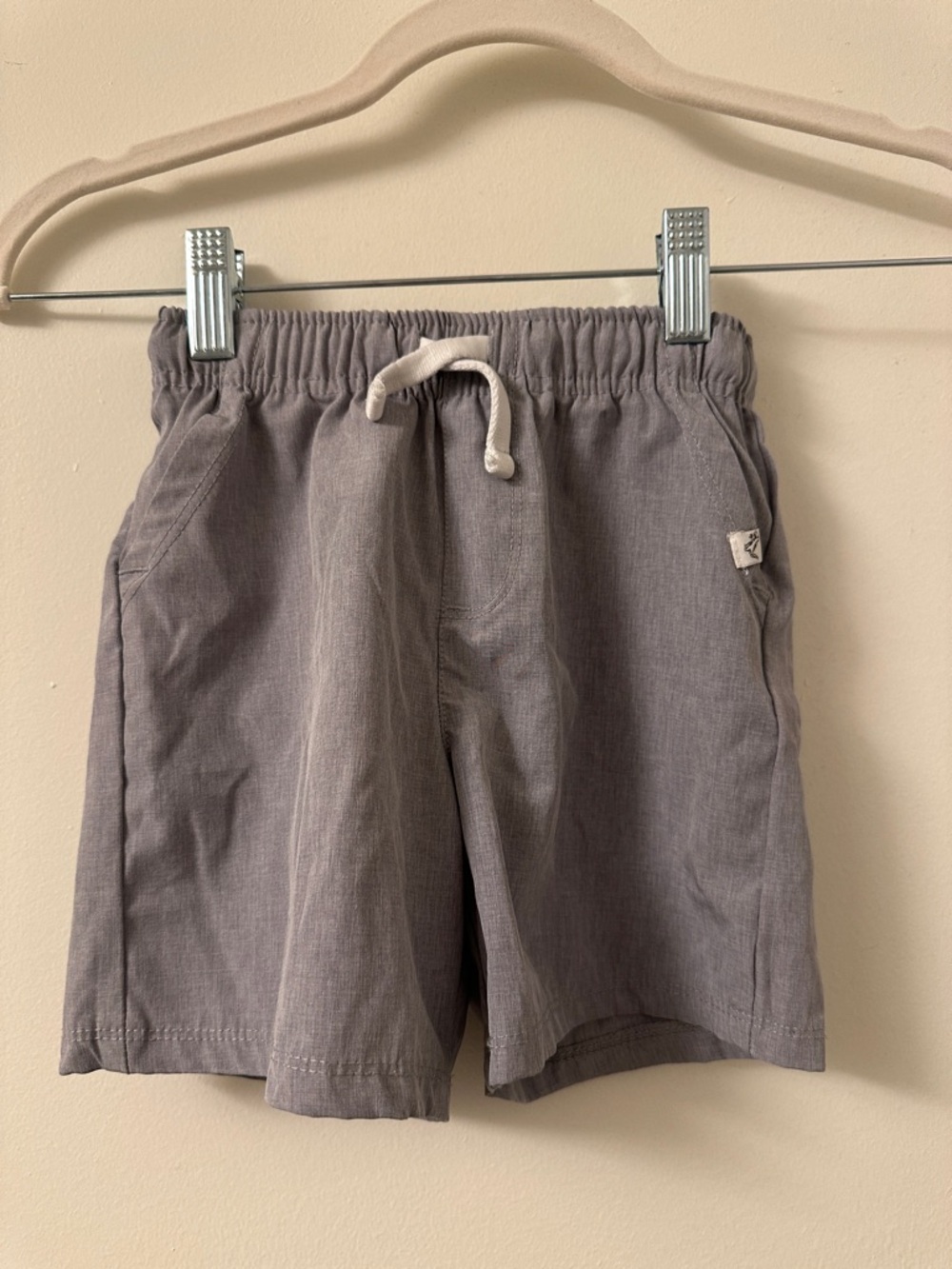Kids Drawstring Shorts - Gray 4T boys